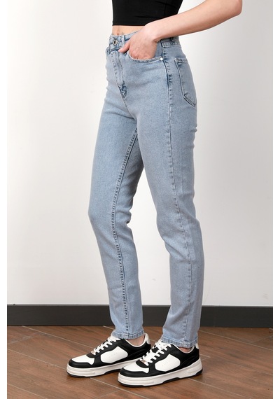 Giysa Kadın Yüksek Bel Lyc Skinny Jean Açık Mavi
