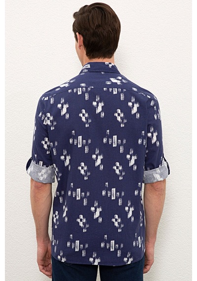 U.S. Polo Assn. Erkek Uzun Kollu Gömlek 50234859-vr033 Çok Renkli