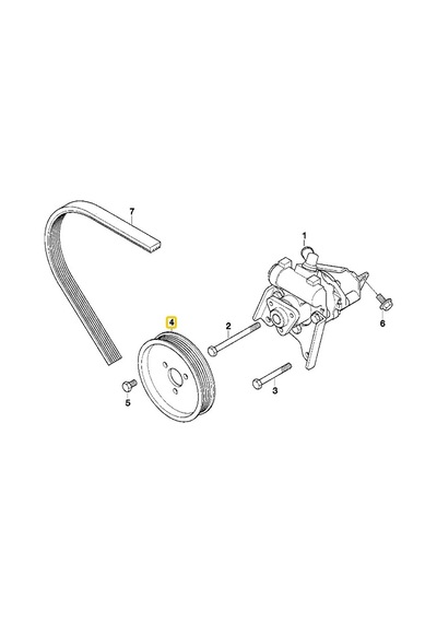 Bmw Uyumlu E36 E46 E38 E39 X3 X5 Z3 Direksiyon Pompa Kasnağı 3242