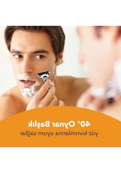 4'lü Yedek Tıraş Bıçağı Kartuşu, E Vitamini Zenginleştirilmiş Kayganlaştırıcı Bant