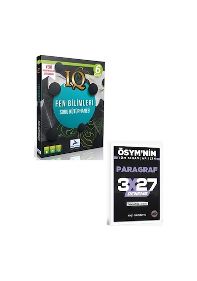 Paraf 2027 6. Sınıf Fen Bilimleri Iq Soru Kütüphanesi+ Evp Akademi Paragraf