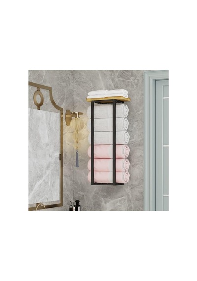 Havlu Rafı .banyo Rafı Siyah