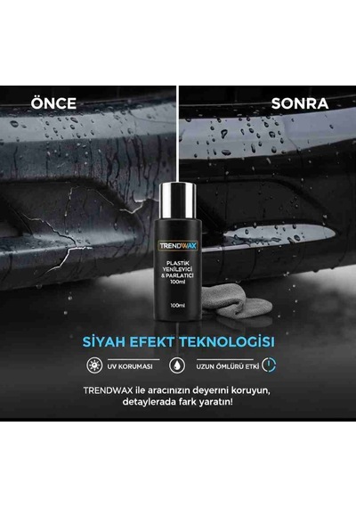 Trendwax Tampon Plastik Yenileyici Parlatici 100 Ml