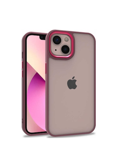 Apple Uyumlu  iPhone 13 Kılıf Zore Flora Buton,Kenar Çevresi Renkli Kılıf