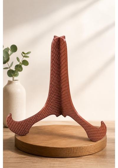 Tabak Ayağı Dekoratif Tabak Standı 18x18 Cm 3,8 Cm Kalınlık Dayanıklı Sunum Standı