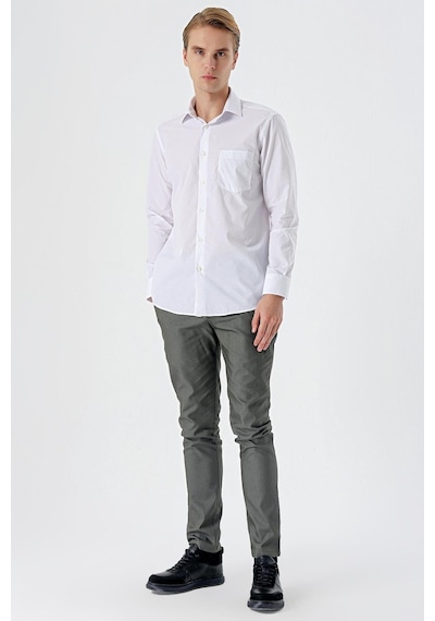 İmza Beyaz Uzun Kollu Filafil Sert Yaka Cepli Pamuklu Basic Comfort Fit Gömlek 1004240002-beyaz Beyaz İmza Beyaz Uzun Kollu Filafil Sert Yaka Cepli Pamuklu Basic Comfort Fit Gömlek 1004240002-beyaz Beyaz