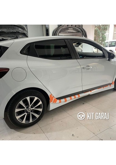 Kit Garaj Renault Clio 5 Yan Marşpiyel Çift Plastik Boyasız