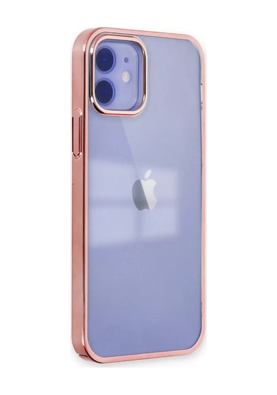 Newface Apple iPhone Uyumlu  12 Kılıf Element Silikon - Pembe