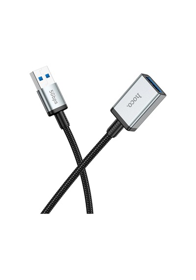 Hoco. Us10 50cm 5 Gbps Hız Tak Çalıştır Usb 3.0 To Usb 3.0 Uzatma Kablosu - Siyah
