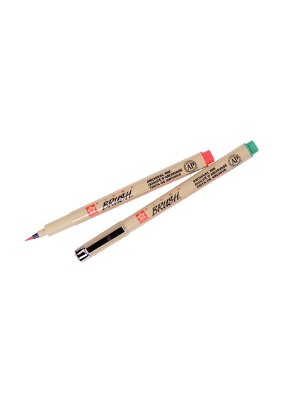 Tr Poxsdkbr9 Fırça Kalemi Pıgma Brush, 9'lu Kılıf, Çeşitli Renklerde, 9 Adet Tekli Paket Genel