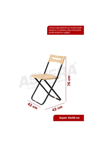 Safran Pratik Katlanır Sandalye Karışık