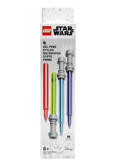 Lego Gear 52875a 4 Gel Pens Star Wars Lightsaber