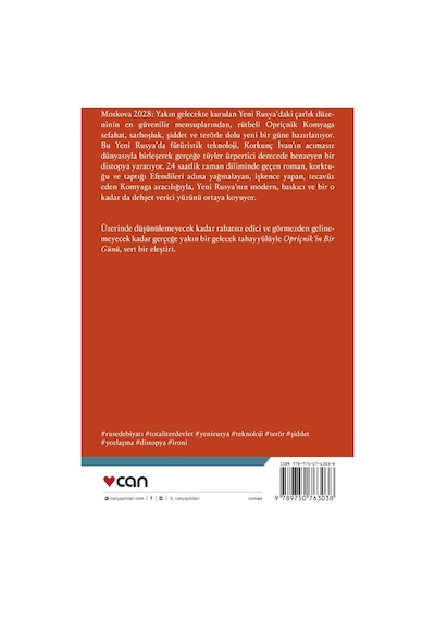Opriçnik'in Bir Günü - Vladimir Sorokin - Can Yayınları