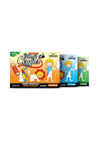 Dikkatli Çizgiler Okuldan Önce Serisi 3 Kitap Set