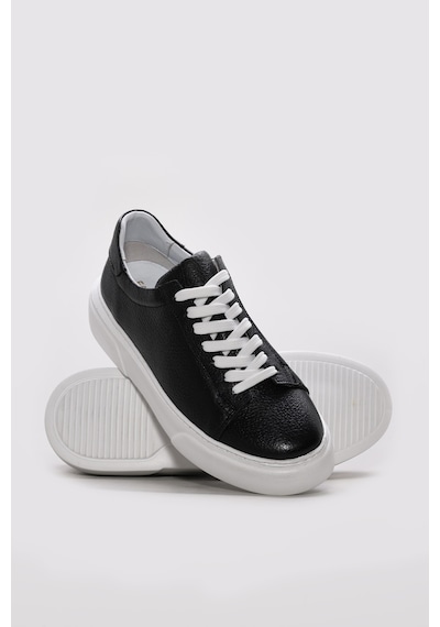 Fast Step Hakiki Deri Erkek Casual Ayakkabı 216ma888 Siyah