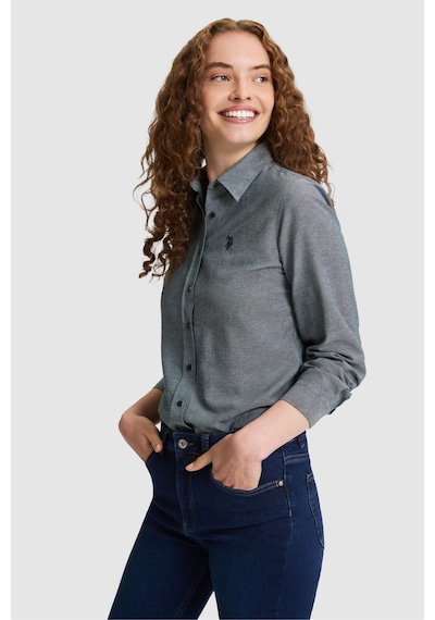 U.S. Polo Assn. Kadın Yeşil Uzun Kollu Basic Gömlek 50324791 Vr060 Eden Green