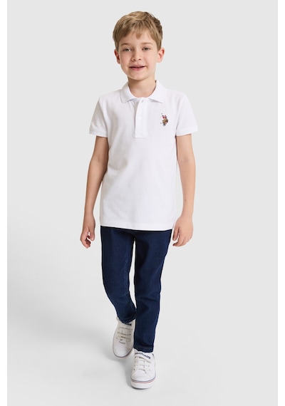 U.s. Polo Assn. Erkek Çocuk Beyaz Tişört Basic 50325608-vr013