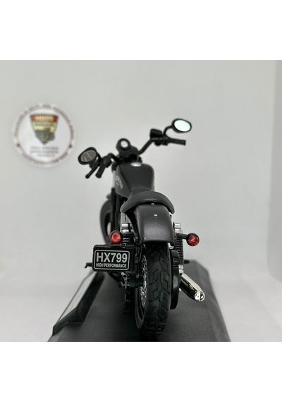Harley Iron 883 Cruiser Chopper 1:12 Diecast Motosiklet Model Oyuncak