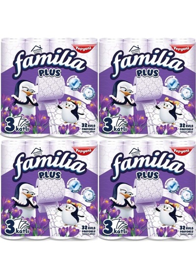 Plus Tuvalet Kağıdı 3 Katlı 128 Li Paket Sihirli Çiçekler 4pk 32