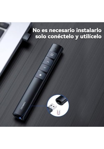 Ekranlı Şarjlı Lazer Sunum Kumandası Şarj Göstergeli Lazer Powerpoint Laser Pointer Slayt Atlatıcı