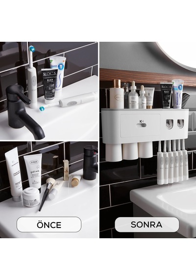 Karaca Home Glenda Banyo Organizer Aksesuar Beyaz