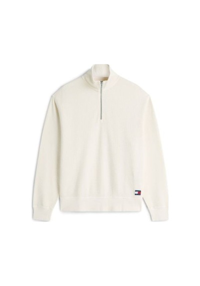 Tommy Hilfiger Ekru Logolu Erkek Sweatshırt-16266