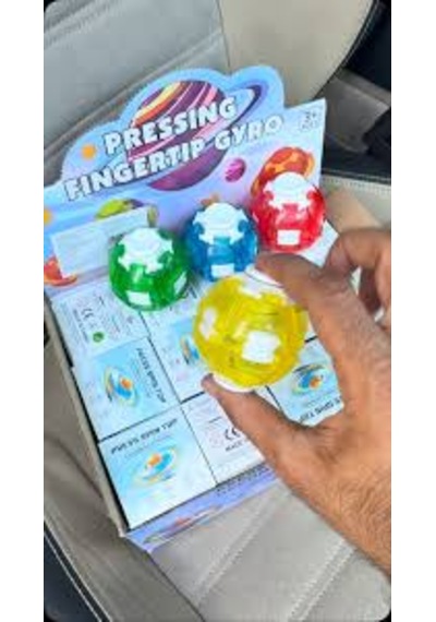 Ledt Işıklı Gyro Fidget Top Parmak Döndürme Oyuncağı