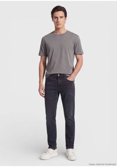 Ramsey Antrasit Slim Fit Denim Pamuk Karışımlı Pantolon antrasit hard Coal