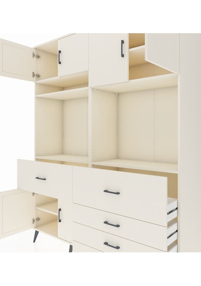 Hyperion Gardrop 7 Raflı 5 Çekmeceli 6 Kapaklı 176x44x221 Aytaşı-aytaşı Aytaşı
