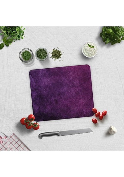Tr 10001502038 Mor Doku Cam Kesme Tahtası, 29cm X 34cm Diğer