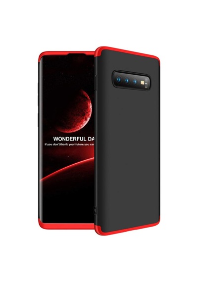 Samsung Uyumlu Galaxy S10 Kılıf 3 Parçalı 360 Tam Korumalı Gkk Kapak