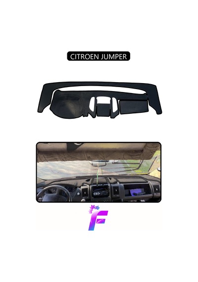 Cıtroen Jumper Uyumlu Torpido Örtüsü Hızlı Montaj Kaymaz Tasarım Tam Koruma Tam Uyum E6