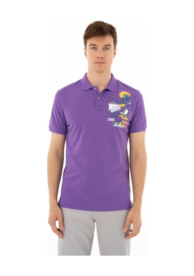 AR-MA Arma Erkek Regular Fit Polo Yaka Tişört Y25374306401 Mor