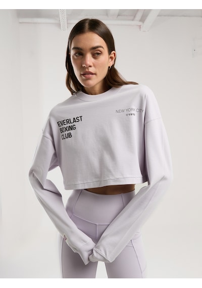 Everlast Boxing Club Wmn Oversize Uzun Kollu Lila Kadın Tişört Lila
