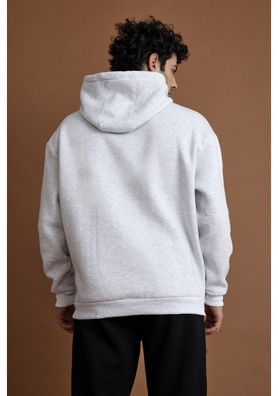 Scorp Origin Erkek Hoodie Sweatshirt Gri Gri