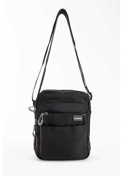 Özer-6022 Sanmorris Suya Dayanıklu Paraşüt Kumaş Çapraz Askılı Unisex Çapraz Askılı Omuz Çantası siyah