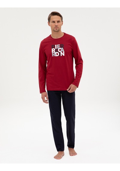 Pierre Cardin Erkek Bordo Pijama Takım 50322654-900 Bordo