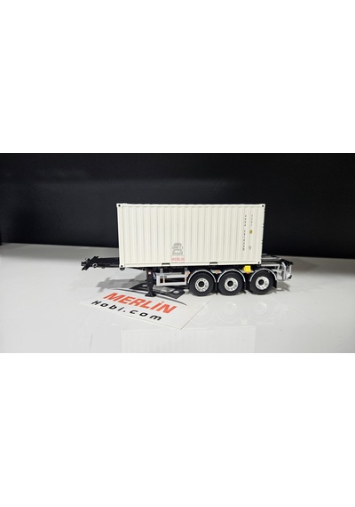1/50 - 20 Ft Konteyner Ve Taşıma Dorsesi - 20ft Beyaz Renk