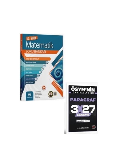 Bilgisarmal 2027 10. Sınıf Matematik Soru Bankası+ Evp Akademi Paragraf