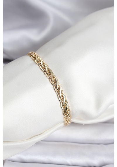 14k Gold Renk Kaplama Lazer Zincir Model Cm Kadın Bileklik Diğer