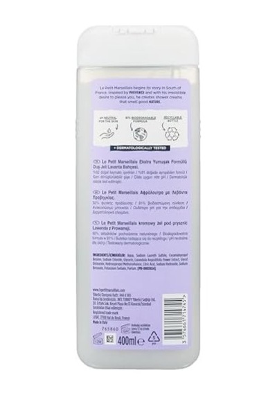 Duş Jeli Lavanta Balı 400 Ml 4 Paketi Açık Mavi
