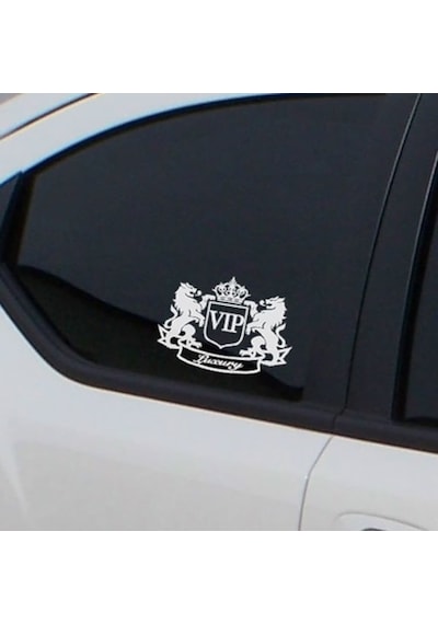 Oto Sticker Vip Value Respect Kelebek Cam Stickeri 1 Adet