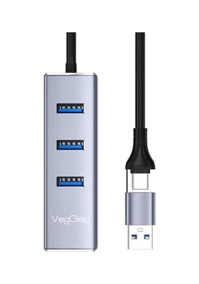 Usb Ve Type-c Gigabit Ethernet Adaptörü 3 Port Usb 3.0 Çoklayıcı Hub 01