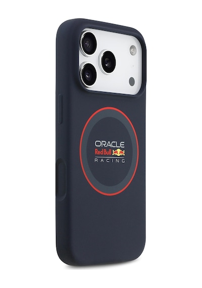 Apple Uyumlu iPhone 17 Pro  Kılıf Redbull Lisanslı M-safeli Kırmızı Halka Ve Logo Silikon Kapak Lacivert Lacivert