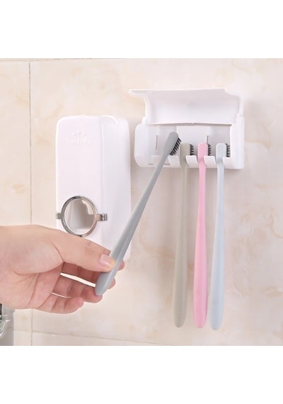 Diş Macunu Sıkacağı ve 5'li Fırça  Tutucu Diğer