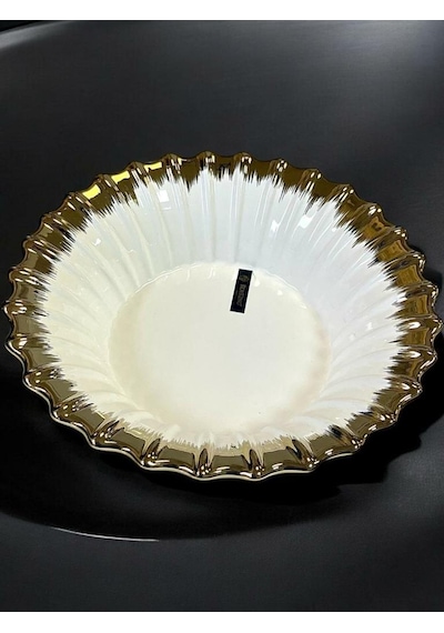 Roykıng Lıne Gold Yuvarlak Salata Kase 26 Cm