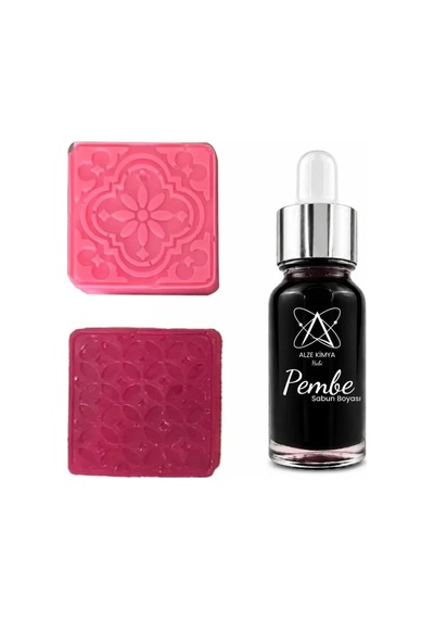 Pembe Sabun Boyası Sıvı Pigment Sabun Yapımına Uygun 10 Ml Renk