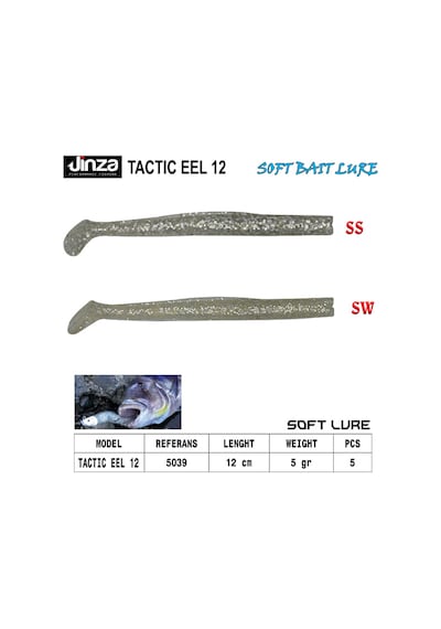 Jinza Tactic Eel 120 Mm 5 Gr Zargana Silikon