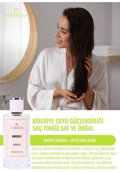 Biberiye Suyu Sebum/yağ Dengeleyici Ve Güçlendirici Saç Toniği Saf Ve Doğal 100 Ml