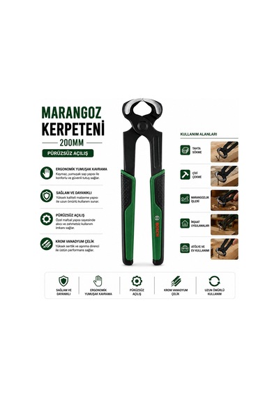 Bosch 1600a02z9w Marangoz Kerpeten 8 İnç 200 Mm - Ergonomik Yumuşak Saplı- 6'li Paket Diğer